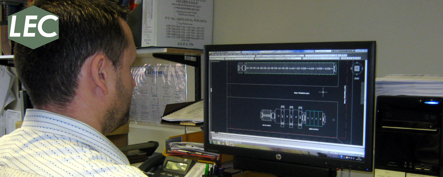 Design engineer producing Auto Cad (Electrical version 2013) layout schematic drawing for a new control panel.