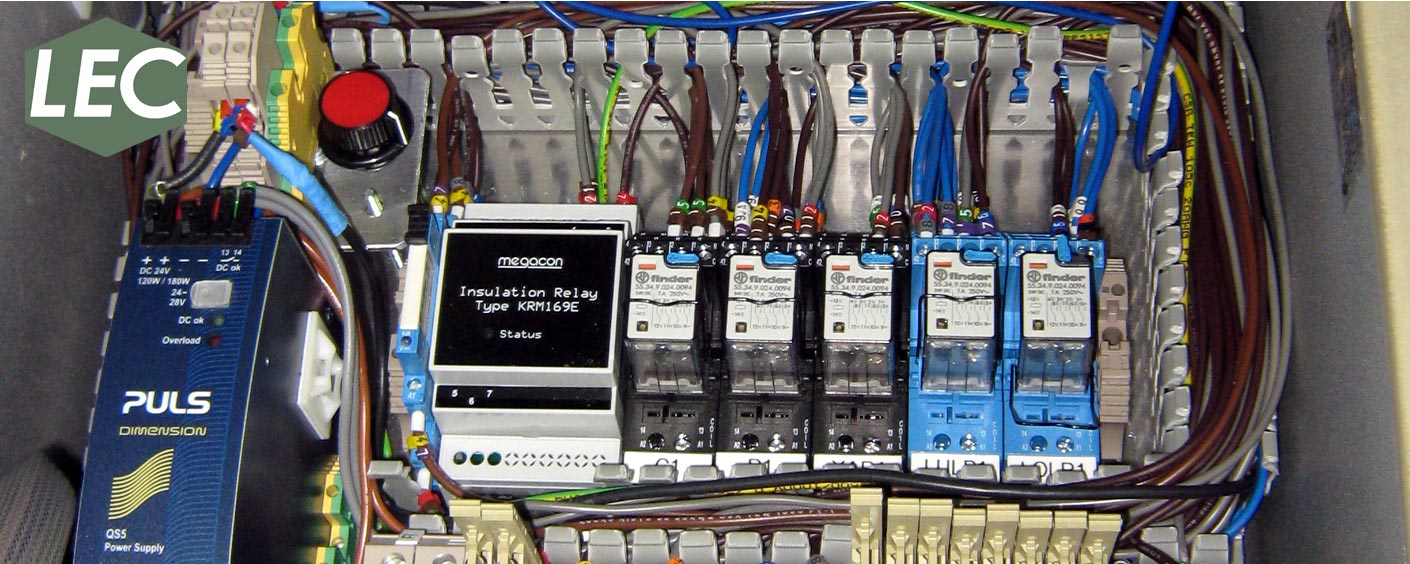 Hazardous area control panel under construction, for use in the offshore oil & gas industry.